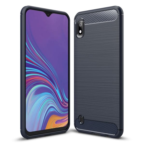 Carbon Flex Samsung Galaxy A10 deksel - Blå Carbon Flex Samsung Galaxy A10 deksel - Blå