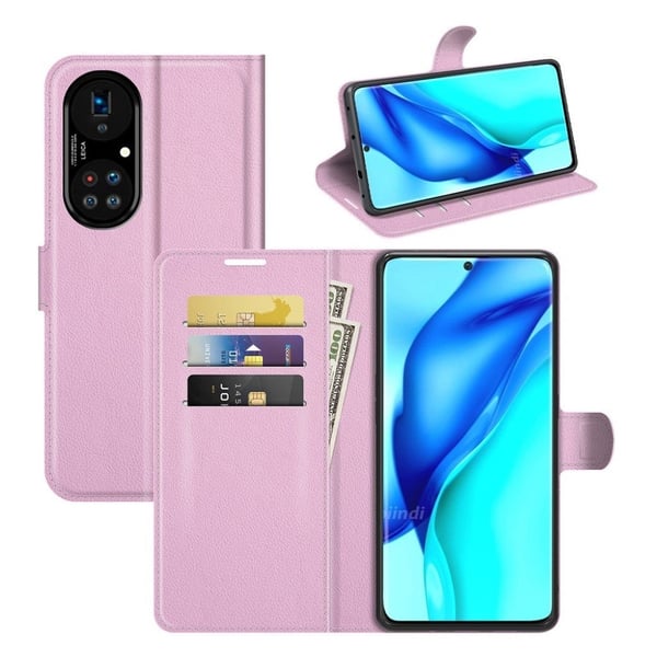 Classic Huawei P50 Pro Flippetui - Rosa
