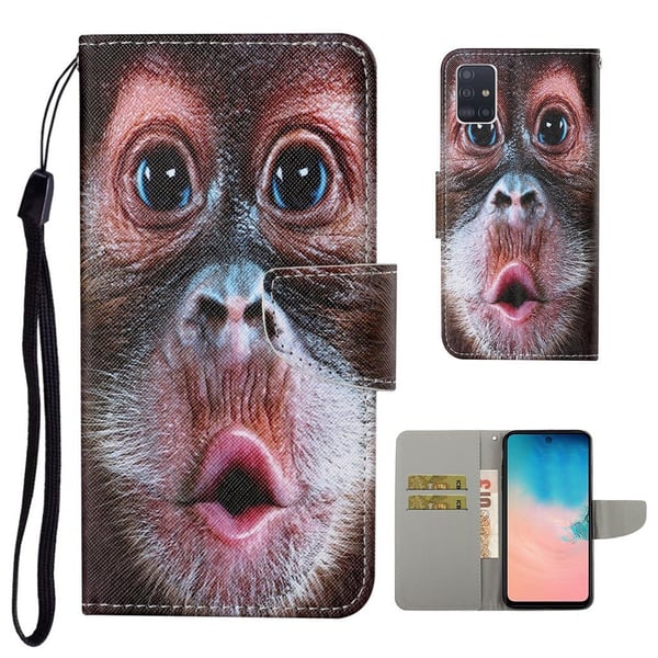 Wonderland Samsung Galaxy A51 Flip Etui - Monkey