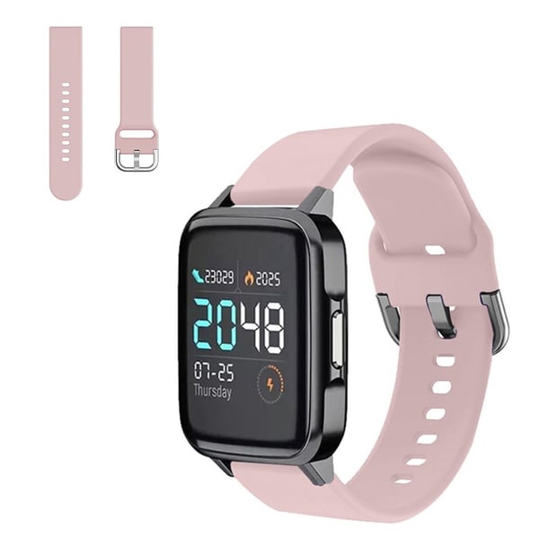 Haylou SmartWatch komfortarmbånd i silikon - Rosa Størrelse: S
