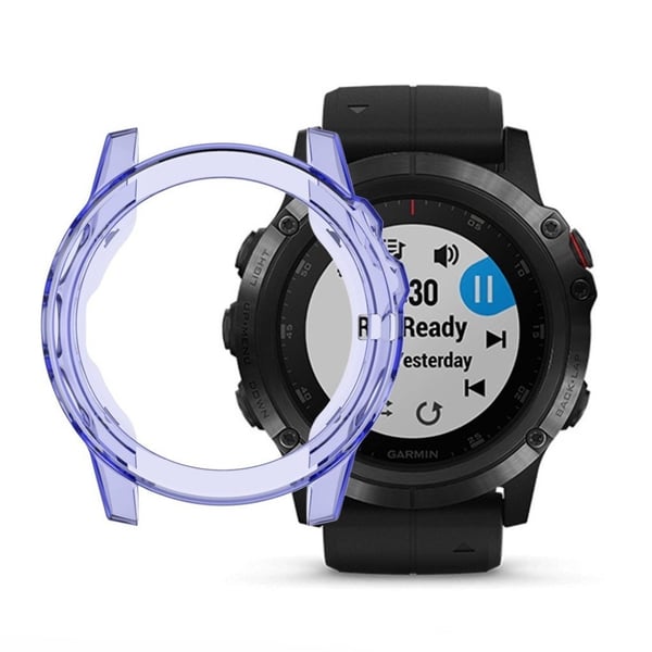 Garmin Fenix 5 stilig gjennomsiktig etui - Blå