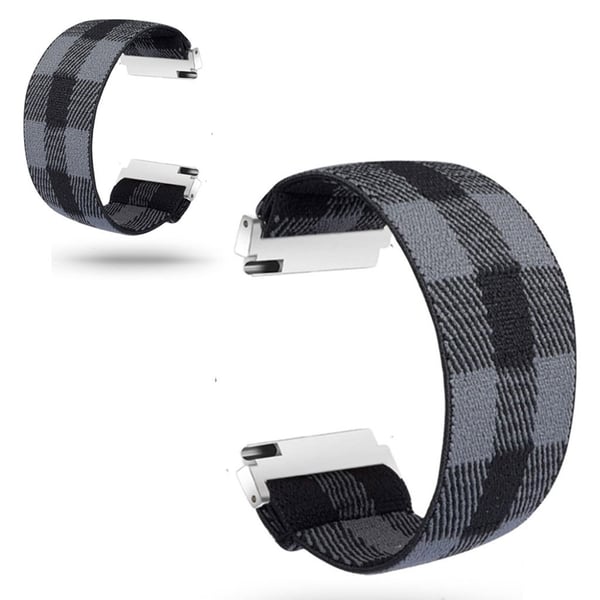 Fargerikt nylonarmbånd for Huawei-klokke - Grå / Svart