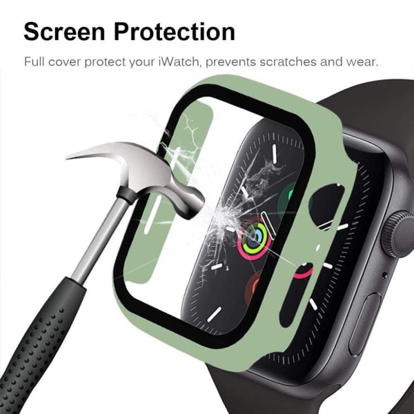 Apple Watch Series 3/2/1 38 mm enkel og holdbar ramme - Lysegrønn