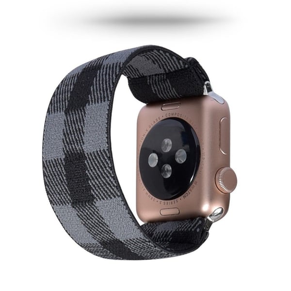 Apple Watch Series 5 / 4 40 mm nylonklokkebånd - Grå / Svart
