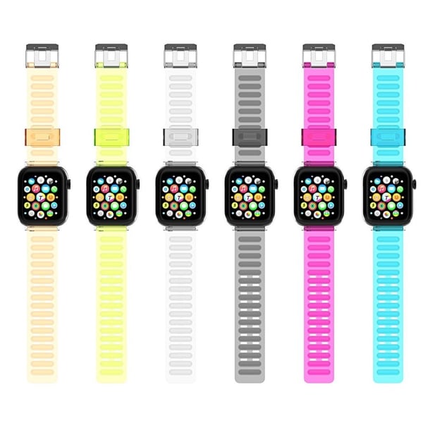Apple Watch Series 6 / 5 44 mm gjennomsiktig klokkebånd - Oransje