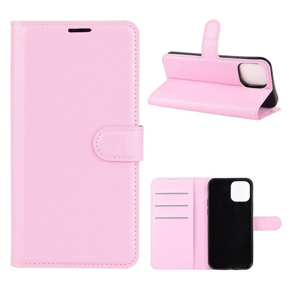 Wonderland iPhone 12 Pro Max flip kuoret - Pinkki