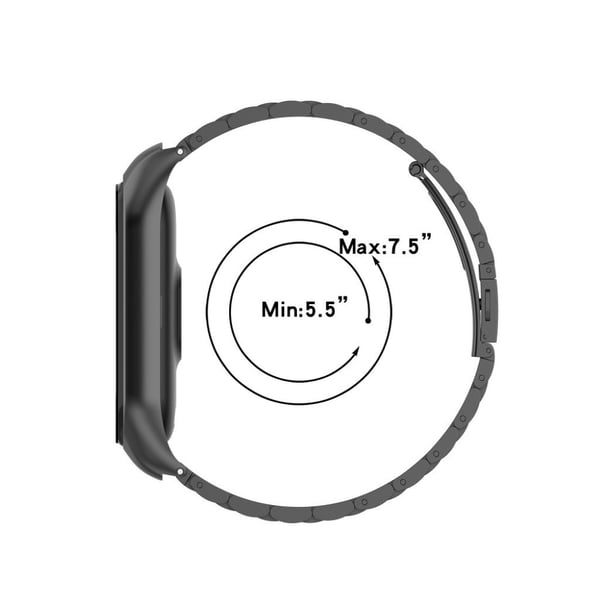 Xiaomi Mi Smart Band 6 / 5 urrem i rustfrit stål - Sort