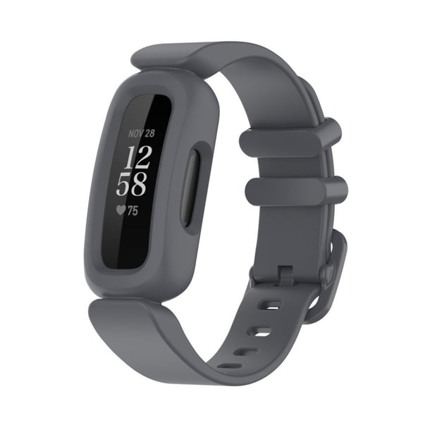 Fitbit Ace 3 / Inspire 2 integreret urrem - Mørkegrå
