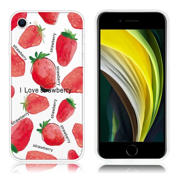 Deco iPhone SE 2020 kotelot - Mansikka Deco iPhone SE 2020 kotelot - Mansikka