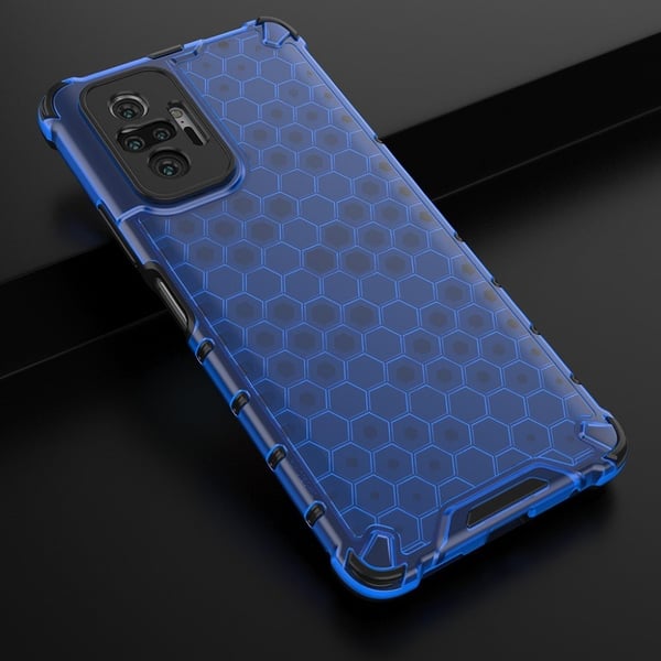 Bofink Honeycomb Xiaomi Redmi Note 10 Pro Etui - Blå