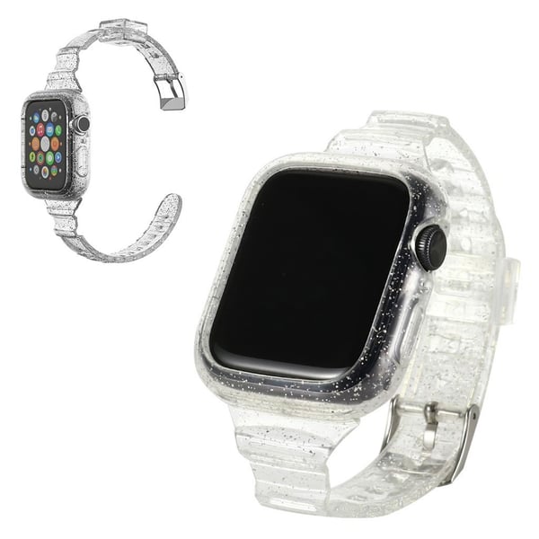 Armbånd med glittertema til Apple Watch Series 6 / 5 44 mm - Grå