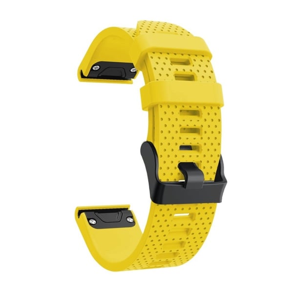 Garmin Fenix 5S Plus Stilfuldt silikone Urrem - Gul