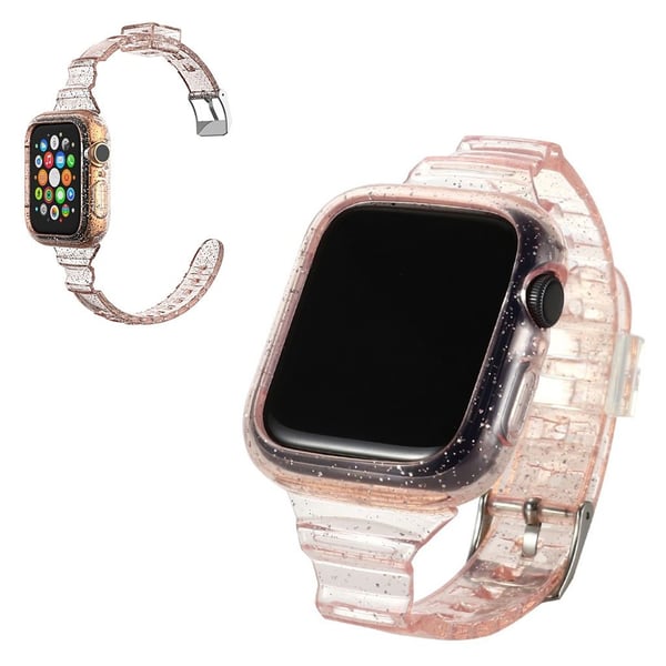 Armbånd med glittertema til Apple Watch Series 6 / 5 44 mm - Rosa