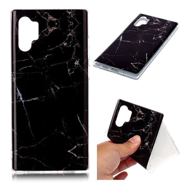 Marble Samsung Galaxy Note 10 Pro kuoret - Musta