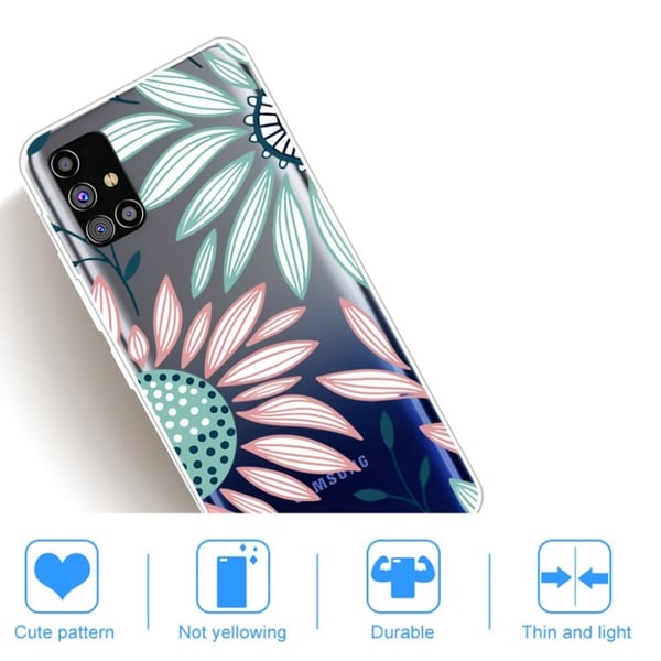 Deco Samsung Galaxy M31s Etui - Coloful Blomster