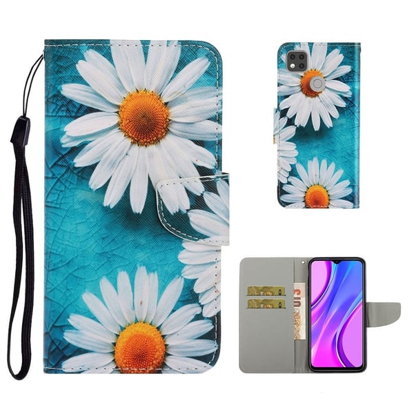 Wonderland Xiaomi Redmi 9C Flippetui - Tusenfryd Blomst