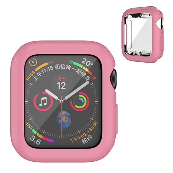 Apple Watch Series 3/2/1 42 mm slitesterk ramme med myk glans - Rosa