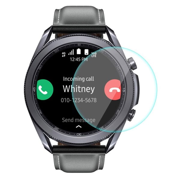 HAT PRINCE Samsung Galaxy Watch 3 (45 mm) skjermbeskytter i herdet glass med arc edge
