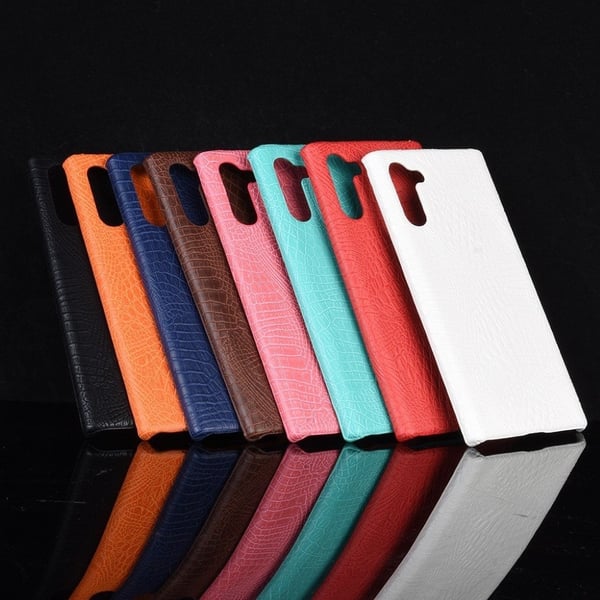 Croco Samsung Galaxy Note 10 kuoret - Valkoinen