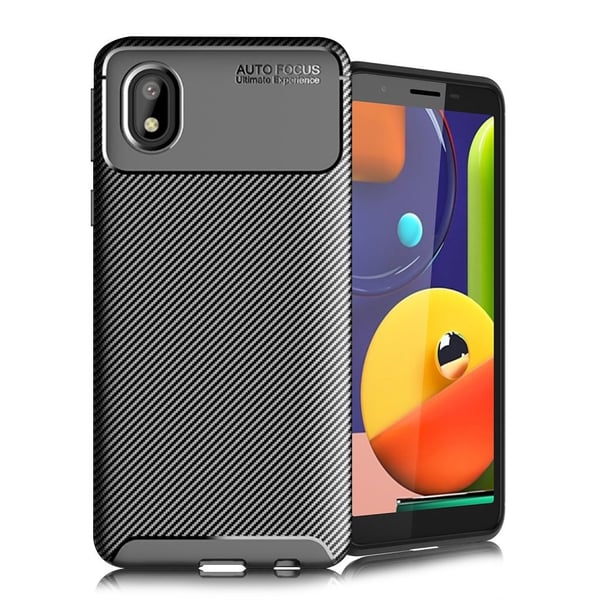 Carbon Shield Samsung Galaxy A01 Core Etui - Svart