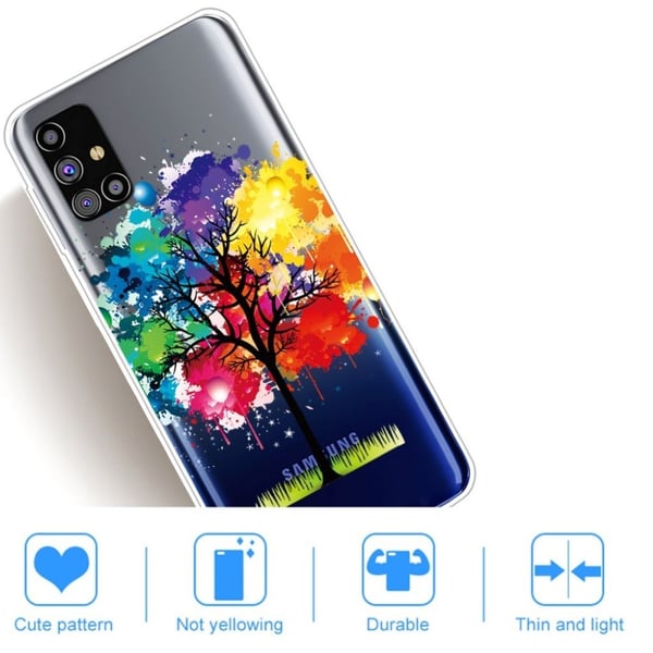 Deco Samsung Galaxy M31s Etui - Fargerik Tre