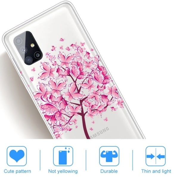 Deco Samsung Galaxy M51 Etui - Blomst Tre