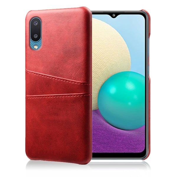 Dual Card Samsung Galaxy A02 deksel - Rød