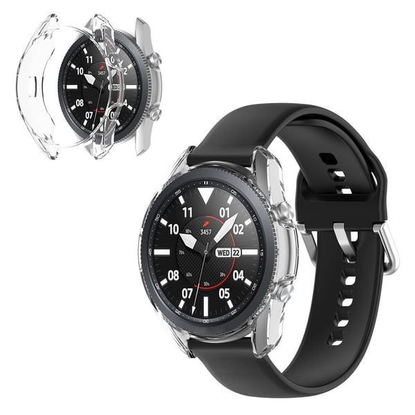 Samsung Galaxy Watch 3 (45 mm) slitesterkt etui - Gjennomsiktig