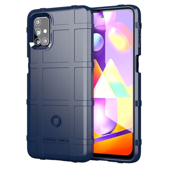 Rugged Shield Etui Samsung Galaxy M31s - Blå