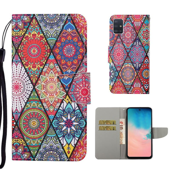 Wonderland Samsung Galaxy A71 flip-etui - Mandala-Mønster