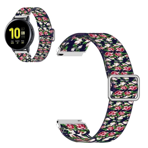 22 mm nylonklokkebånd for Huawei og Samsung-klokke - Blå Rose