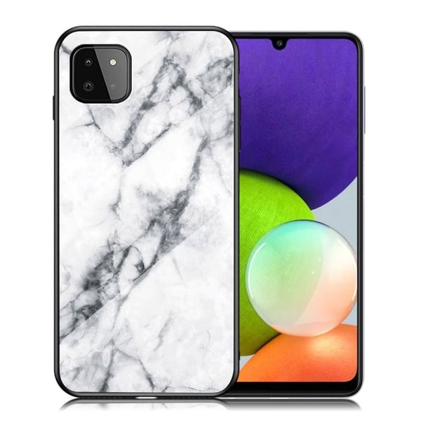 Fantasy Marble Samsung Galaxy A22 5G Cover - Hvid marmor Fantasy Marble Samsung Galaxy A22 5G Cover - Hvid marmor
