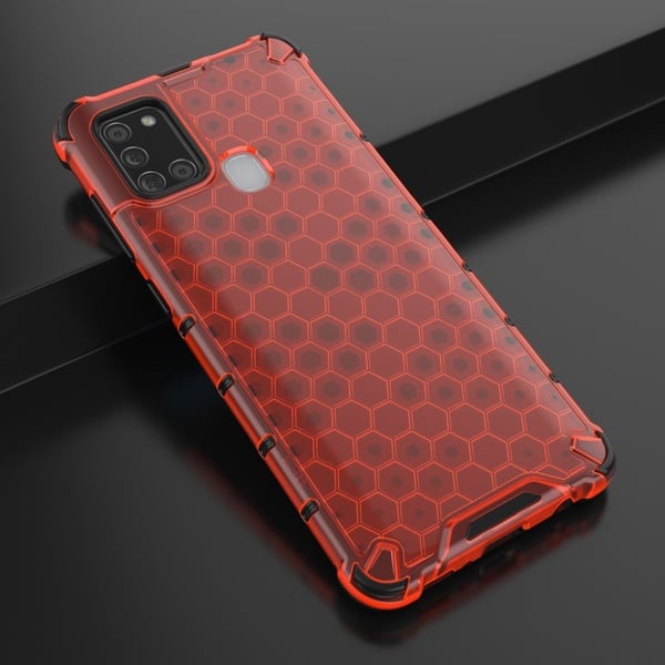 Bofink Honeycomb Samsung Galaxy A21s kotelot - Punainen