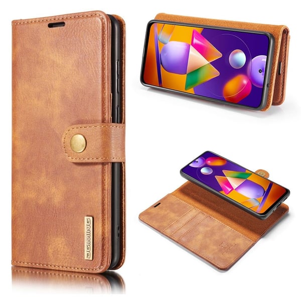 DG.Ming Samsung Galaxy M31s 2-in-1 Lommebok Etui - Brun