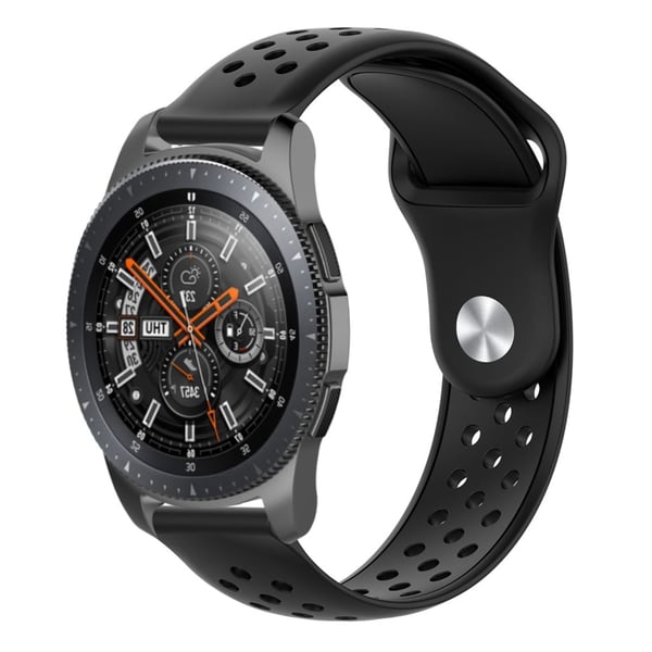 22mm Samsung Galaxy Watch (46mm) silikon se bandet - Sort