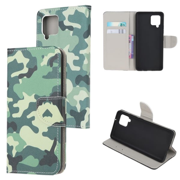 Wonderland Samsung Galaxy A22 4G flip-etui - Kamuflasje