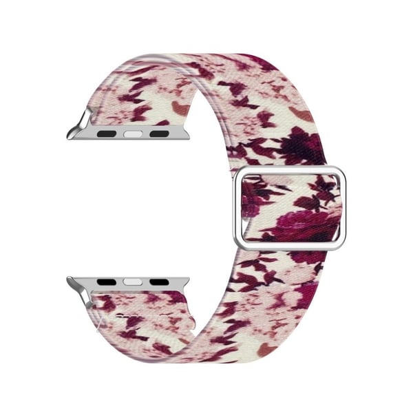 Apple Watch Series 6 / 5 44 mm elastisk nylonmønsterarmbånd - Pion