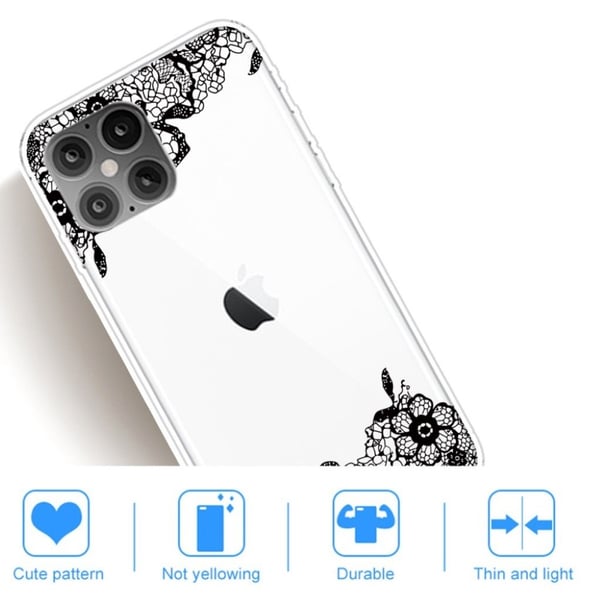 Deco iPhone 12 Pro Max Etui - Lace Blomst