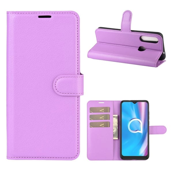 Classic Alcatel 1s (2020) Flip Etui - Lilla