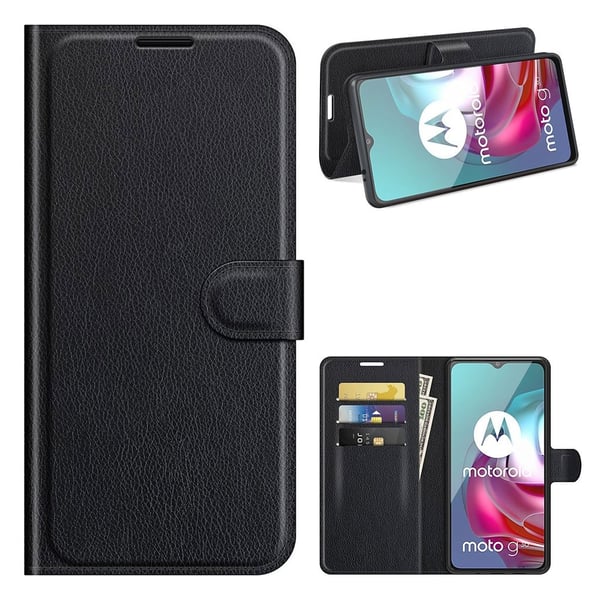 Classic Motorola Moto G30 / G10 Flip Etui - Sort