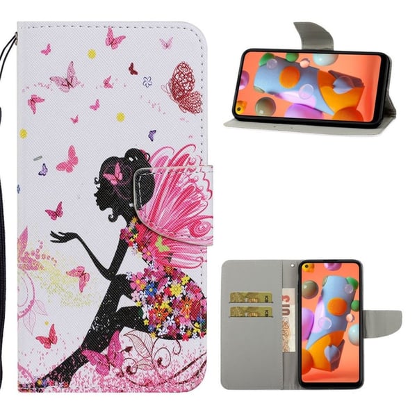 Wonderland Samsung Galaxy A21 Flippetui - Fe Sommerfugl