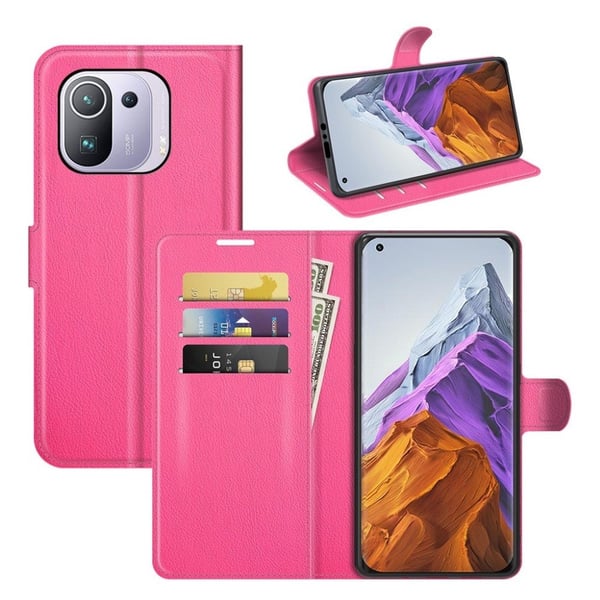 Classic Xiaomi Mi 11 Pro flip etui - Rose