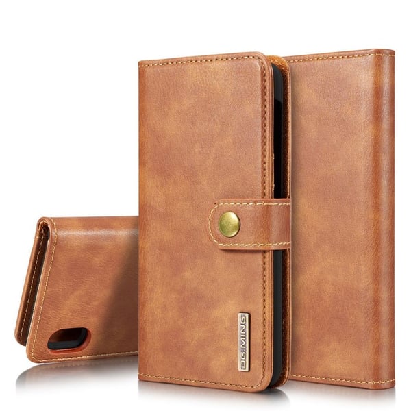 DG.MING Samsung Galaxy A10 2-in-1 Wallet etui - Brun DG.MING Samsung Galaxy A10 2-in-1 Wallet etui - Brun