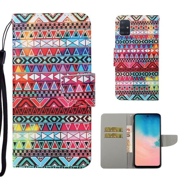Wonderland Samsung Galaxy A71 flip-etui - Geometrisk Mønster
