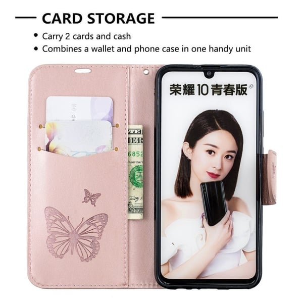 Butterfly Huawei P Smart 2019 etiu - Lyserød