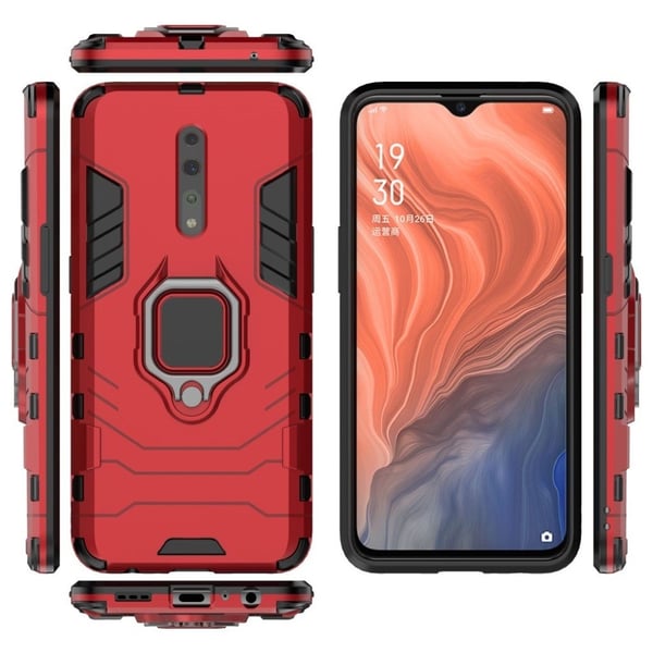 Ring Guard Oppo Reno Z kuoret - Punainen