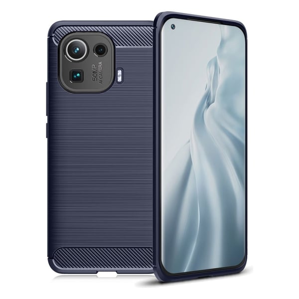 Carbon Flex Suojakotelo Xiaomi Mi 11 Pro - Sininen