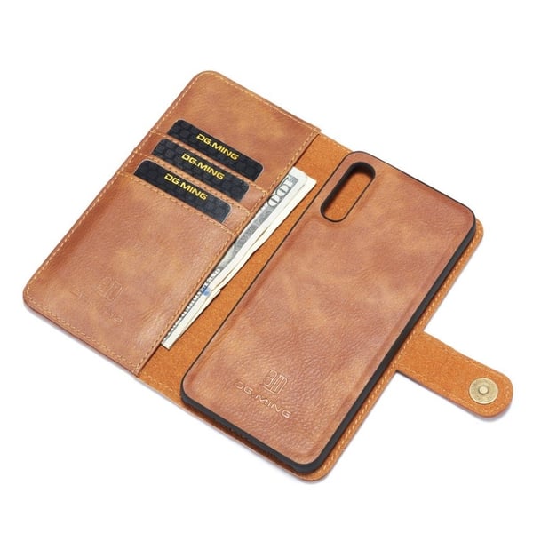 DG.MING Samsung Galaxy A50 2-i-1 Wallet Etui - Brun