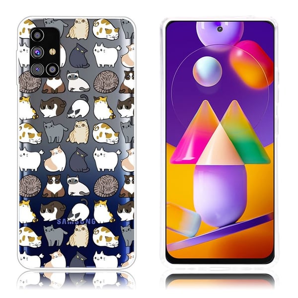 Deco Samsung Galaxy M31s Etui - Katt