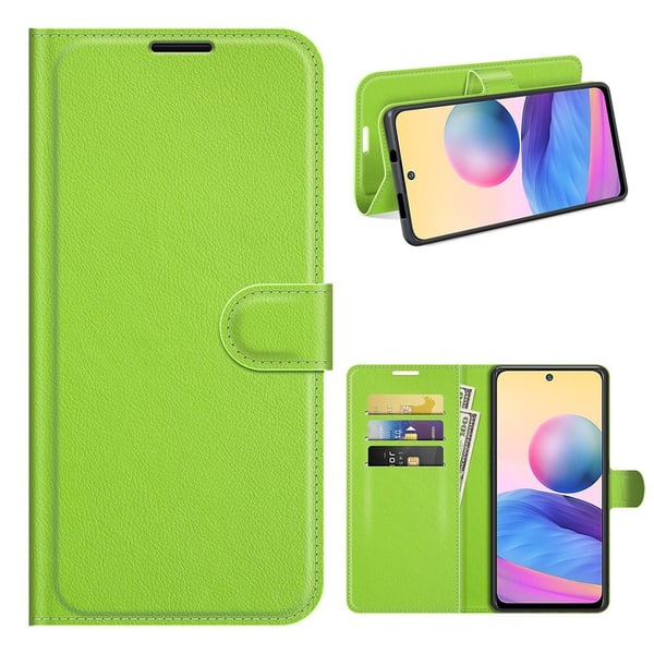 Classic Xiaomi Redmi Note 10 5g Flip Etui - Grøn
